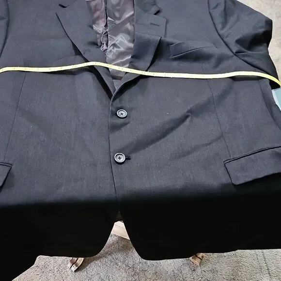 Men's Pronto Uomo Platinum Executive Fit Classic Black Blazer Jacket Size 50 Reg